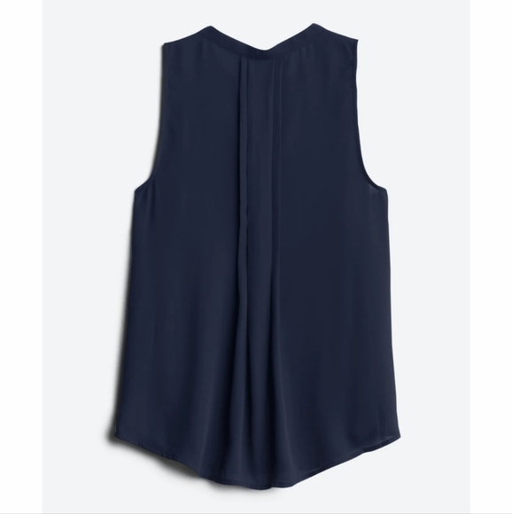 41 Hawthorn Breyson Pleat Detail Split Neck Blouse Size XSP (Fits like a S) - Picture 2 of 4